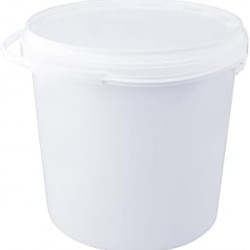 Mixing Tubs with lid Plain White 550cl