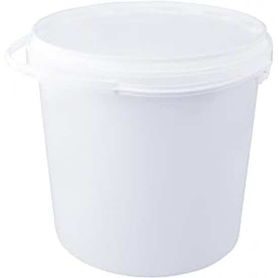 Mixing Tubs with lid Plain White 2.5l