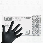 Nitrile Gloves Black Powder Free Box of 100